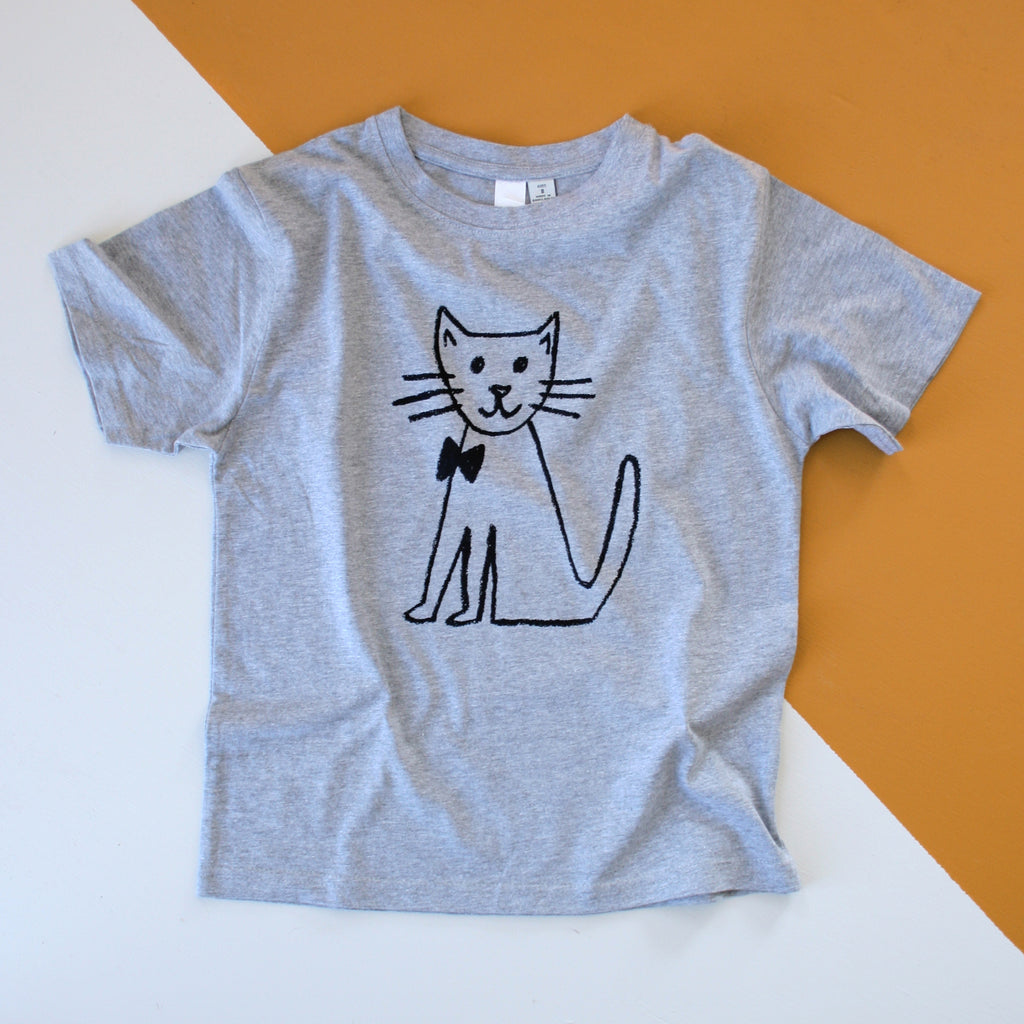 CAT Kid's T-Shirt - Grey Marle