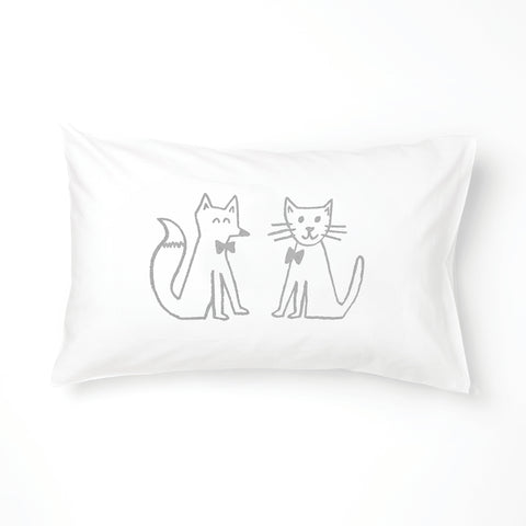 FOX & CAT Animal Friends Pillowcase